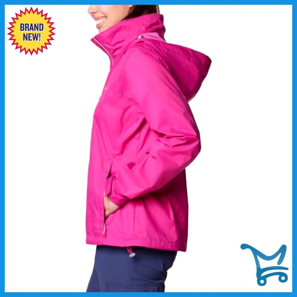 Packable Rain Jacket Lightweight Stowaway Hood Wa… - image 2